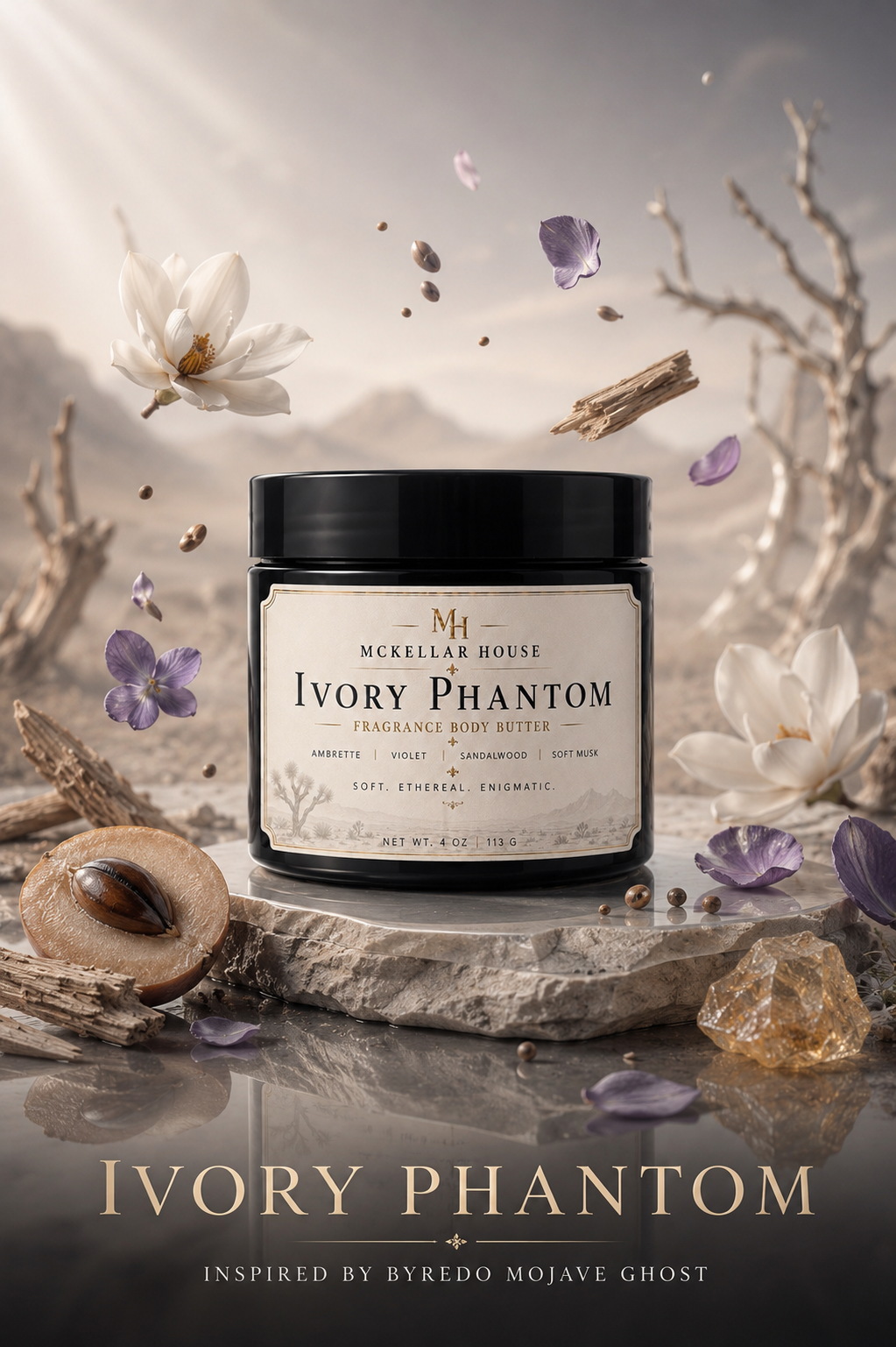 Ivory Phantom — Woody Floral Body Butter | Preorder
