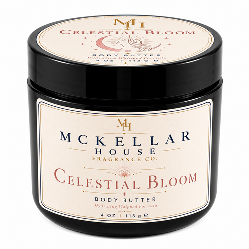 Celestial Bloom™ Body Butter | Coconut, Vanilla & Solar Florals | 4 oz