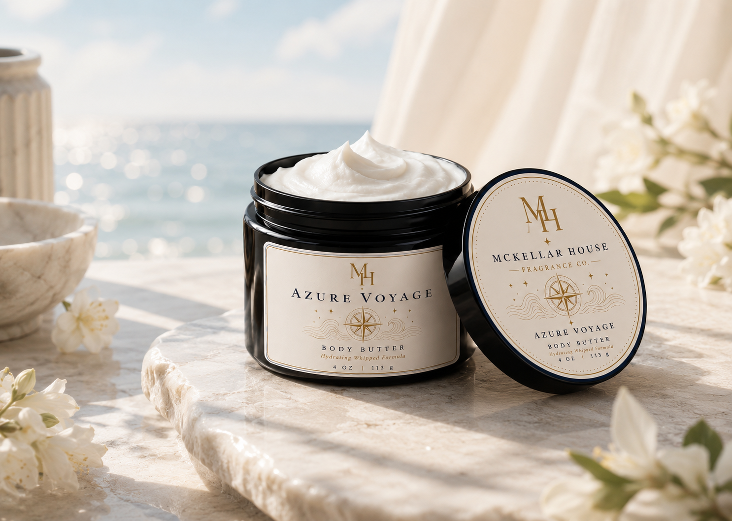 Azure Voyage™ Body Butter | Fresh Citrus & Tea | 4 oz
