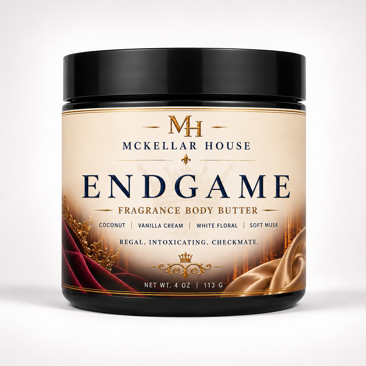 ENDGAME fragrance body butter by McKellar House